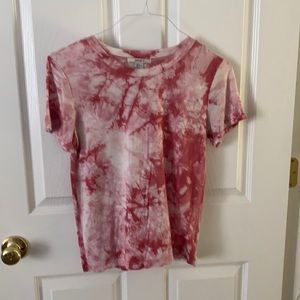 Tie dye cropped t shirt